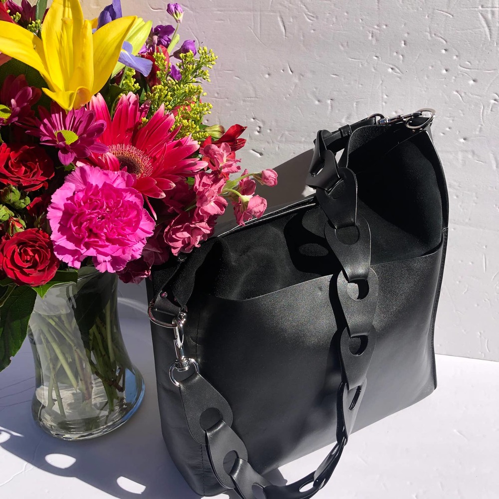 Allsaints Womens Black  Leather Captain Tote NWOT